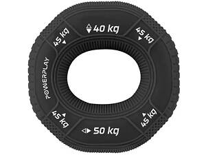 Эспандер кистевой силиконовый PowerPlay PP-4331 Hand Grip Hard 40-45-50 кг. Черный