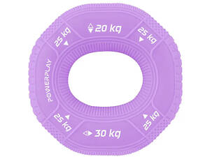 Эспандер кистевой силиконовый PowerPlay PP-4331 Hand Grip Medium 20-25-30 кг. Фиолетовый