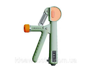 Кистевой эспандер с счетчиком PowerPlay PP-4401 с регулируемой нагрузкой 10-60 кг. Зеленый.