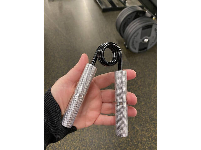 Еспандер-ножиці алюмінієвий PowerPlay 4322 (68 кг) Hand Grip Срібний - Фото 6