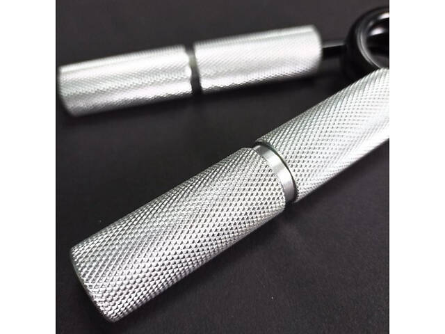 Еспандер-ножиці алюмінієвий PowerPlay 4322 (90 кг) Hand Grip Срібний - Фото 8