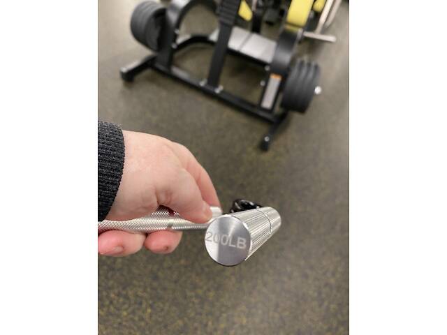 Еспандер-ножиці алюмінієвий PowerPlay 4322 (90 кг) Hand Grip Срібний - Фото 6