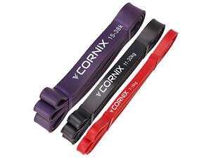 Еспандер-петля Cornix Power Band 7-38 кг (резина для фітнесу та спорту) набір 3 шт XR-0259