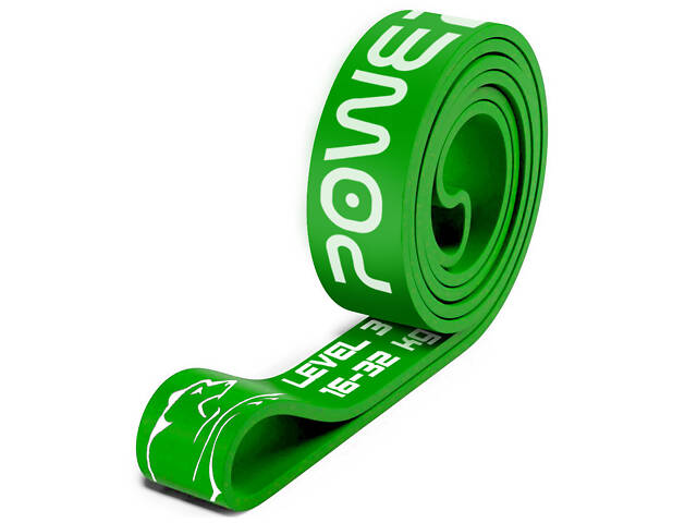 Еспандер-петля (гумка для фітнесу і кроссфіту) PowerPlay 4115 Power Band Зелена (16-32kg) - Фото 1