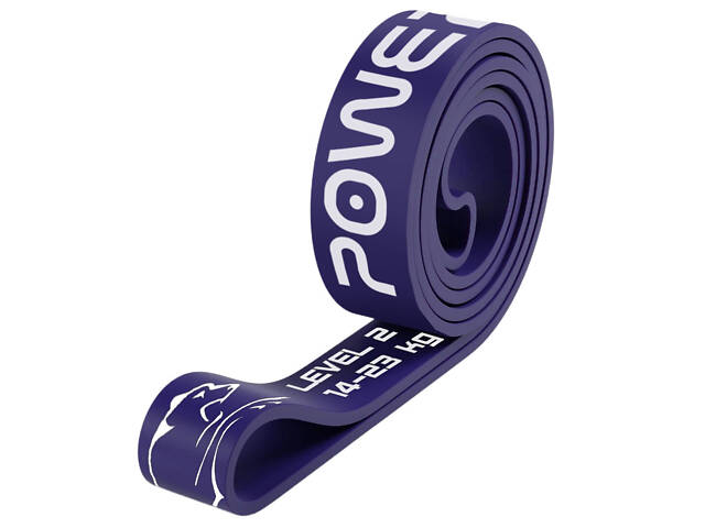 Еспандер-петля (гумка для фітнесу і кроссфіту) PowerPlay 4115 Power Band Фіолетова (14-23kg) - Фото 1