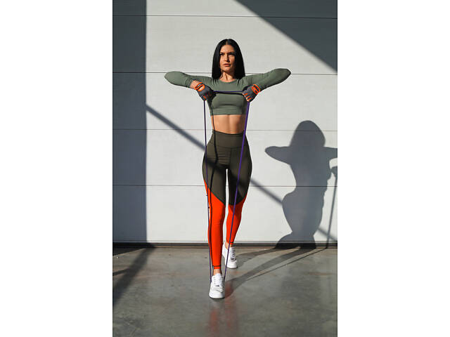 Еспандер-петля (гумка для фітнесу і кроссфіту) PowerPlay 4115 Power Band Фіолетова (14-23kg) - Фото 7