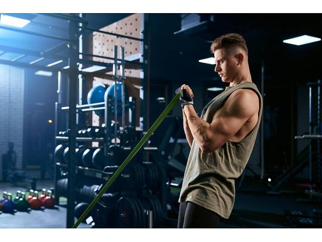 Еспандер-петля (гумка для фітнесу і кроссфіту) PowerPlay 4115 Power Band Зелена (16-32kg) - Фото 9