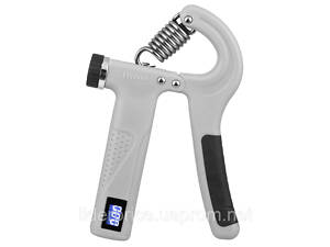 Еспандер регульований Gymtek 10-100кг з лічильником сірий, Оригінал!