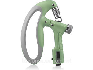 Регулируемый эспандер Gymtek 10-100кг со счетчиком серо-зеленый, Оригинал!