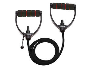 Еспандер трубчастий з ручками York 17-20кг, чорний