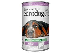 EuroDog Корм влажный для собак 1,24 кг, EuroDog Beef, (кусочки в желе с печенью)
