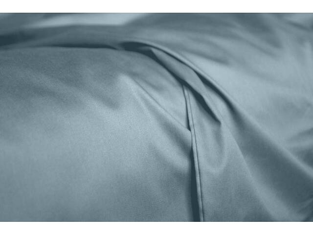 Євро простирадло COSAS DOVE SATIN 200х220 см Бірюзовий - Фото 4