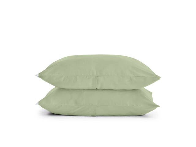 Євро постіль з простирадлом на гумці OLIVE CS3 COSAS Оливка 200х220 см - Фото 6