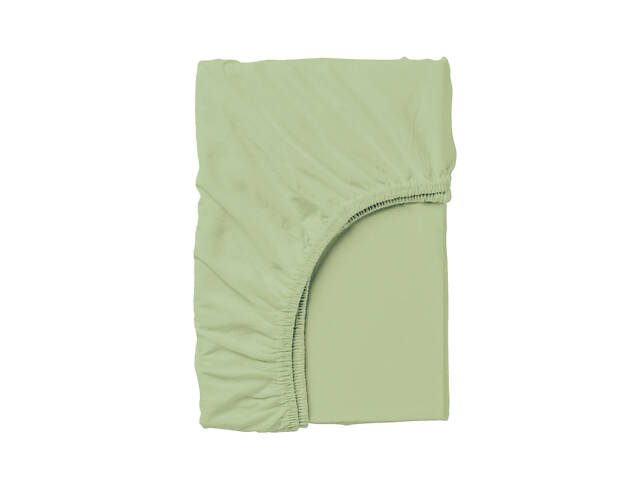 Євро постіль з простирадлом на гумці OLIVE CS3 COSAS Оливка 200х220 см - Фото 4