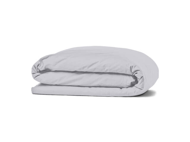 Євро постіль з простирадлом на гумці SMOKY CS6 COSAS сірий 200х220 см - Фото 4