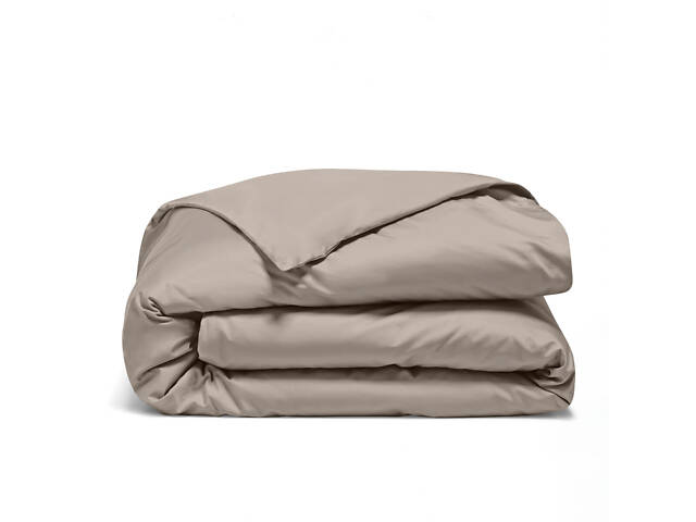 Євро постіль сатин з простирадлом на гумці BRONZE Cosas пісочний 200х220 см - Фото 5