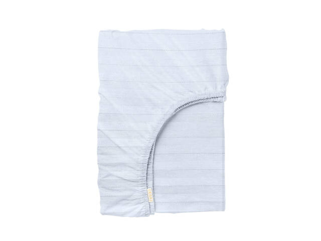 Євро постіль сатин з простирадлом на гумці PORCELAIN Cosas Білий 200х220 см - Фото 6