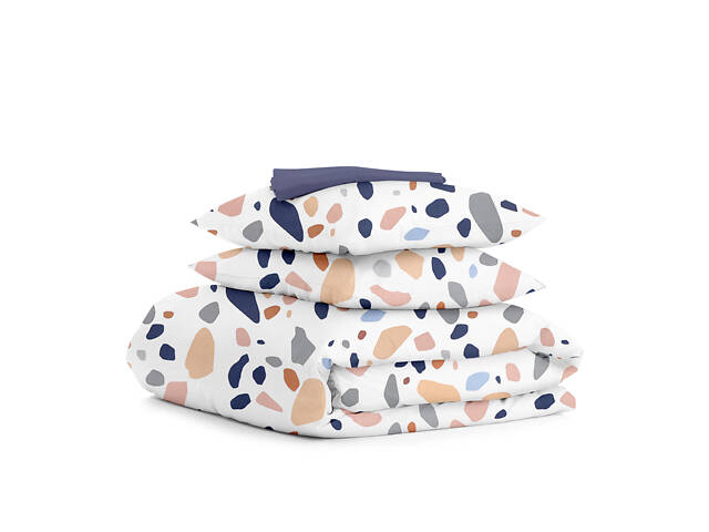 Євро постільна білизна GEMSTONES CS7 Cosas бежевий 200х220 см - Фото 1