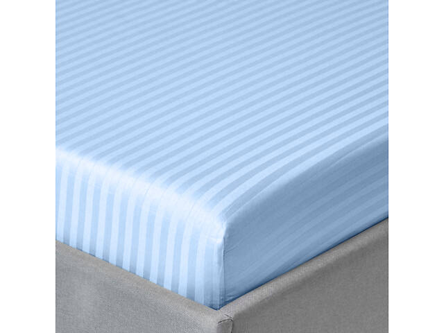 Євро простирадло 220х240 см сатин MAYA Cosas блакитний - Фото 2