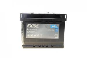 EXIDE EA640 Акумуляторна батарея 64Ah/640A (242x175x190/+R/B13) Premium