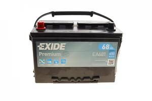 EXIDE EA681 Акумуляторна батарея 68Ah/650A (277x175x190/+L/B1+B12) Premium