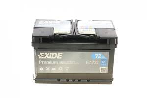 EXIDE EA722 Акумуляторна батарея 72Ah/720A (278x175x175/+R/B13) Premium