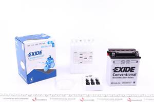 EXIDE EB12AL-A2 Акумуляторна батарея 12Ah/165A (134x80.1x160/+R/B0) (мото) (зберігання заряду)