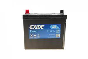 EXIDE EB455 Акумуляторна батарея 45Ah/330A (237x127x227/+L/B00) Excell Азія