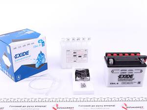 EXIDE EB4L-B Акумуляторна батарея 4Ah/50A (120x70x92/+R/B0) (мото) (сухозаряджений)