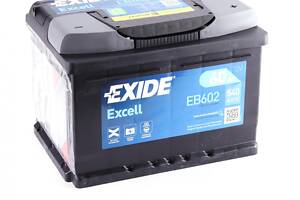 EXIDE EB602 Акумуляторна батарея 60Ah/540A (242x175x175/+R/B13) Excell