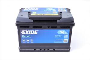 EXIDE EB741 Акумуляторна батарея 74Ah/680A (278x175x190/+L/B13) Excell