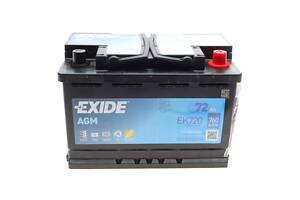 EXIDE EK720 Акумуляторна батарея 72Ah/760A (278x175x190/+R/B13) (Start-Stop AGM)