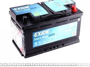 EXIDE EK800 Акумуляторна батарея 80Ah/800A (315x175x190/+R/B13) (Start-Stop AGM)