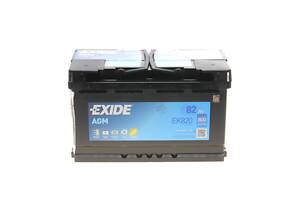 EXIDE EK820 Акумуляторна батарея 82Ah/800A (315x175x190/+R/B13) (Start-Stop AGM)