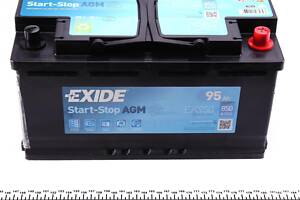 EXIDE EK950 Акумуляторна батарея 95Ah/850A (353x175x190/+R/B13) (Start-Stop AGM) (аналог EK960)