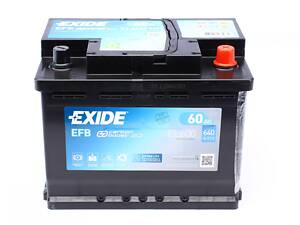 EXIDE EL600 Акумуляторна батарея 60Ah/640A (242x175x190/+R/B13) (Start-Stop EFB)