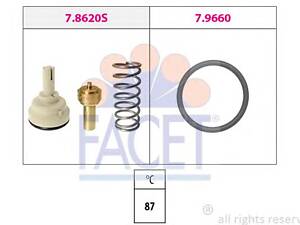 FACET 7.8620. Термостат Audi A3/Skoda Octavia/VW Golf/Passat/Touran 1.6 FSI 03-> (7.8620) Facet