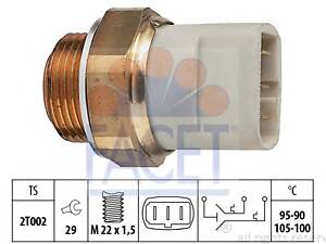 FACET 75697. Датчик включення вентилятора Vito OM601 (на радіаторі) (3конт.) (7.5697) Facet