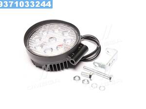Фара LED круглая 27W, 9 ламп, 110*128мм, широкий луч