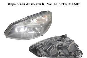 Фара левая -06 ксенон RENAULT SCENIC 03-09 (РЕНО СЦЕНИК) (7701064142)