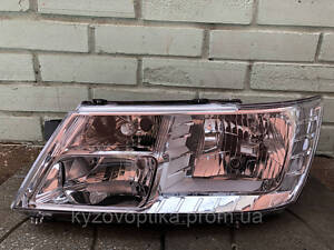 Фара левая для Dodge Journey (Додж Джорни) 2008-2019 (TEMPEST) хром, белая вставка