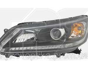 Фара левая для Honda Accord 9 2013-2015 (Depo) седан, желтая вставка