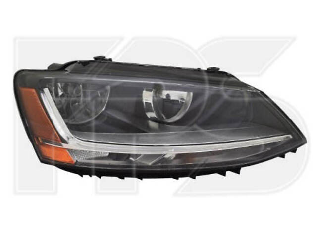 Фара левая для VW Jetta 6 2011-2018 (TYC) USA LED жётая вставка - Фото 1