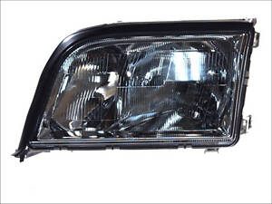 Фара левая Mercedes W140 -98 (-93) рифленый рассеиватель (DEPO). 440-1111L-LD-EM