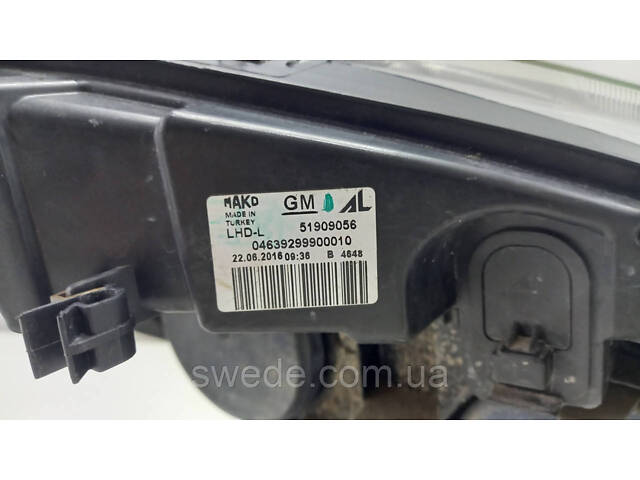 Фара левая Opel Combo D Doblo 2 II 2010-2015 51909056 - Фото 3