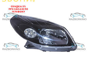 Фара ліва Рено Сандеро Renault Sandero 2008-2013 чорна TYC 69841110860