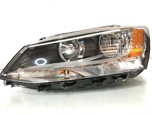 Фара левая VW Jetta 2011-2018 30941043, 5C7941005J желтый уголок - Фото 1