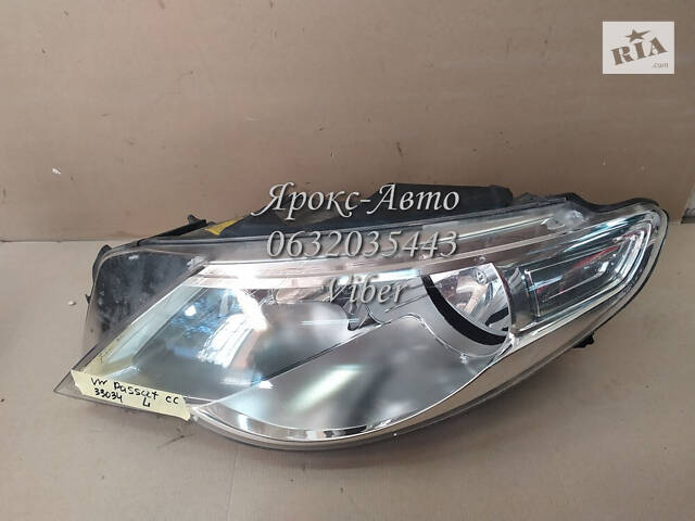 Фара левая vw passat cc 08-12 000033034 поврежден корпус, отломаны крепления - Фото 1