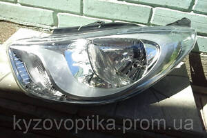 Фара ліва для Hyundai i10 2010-2014 (Depo) електрична хром