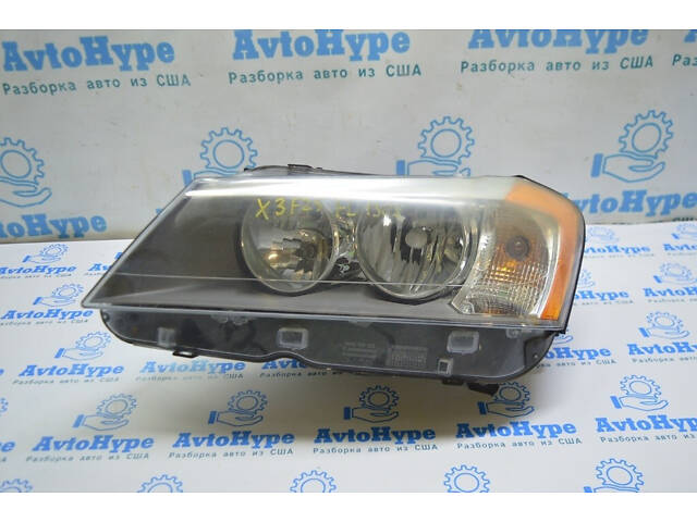 Фара передняя левая BMW X3 F25 11-14 дорестайлинг галоген (02) 63-11-7-222-025 - Фото 4